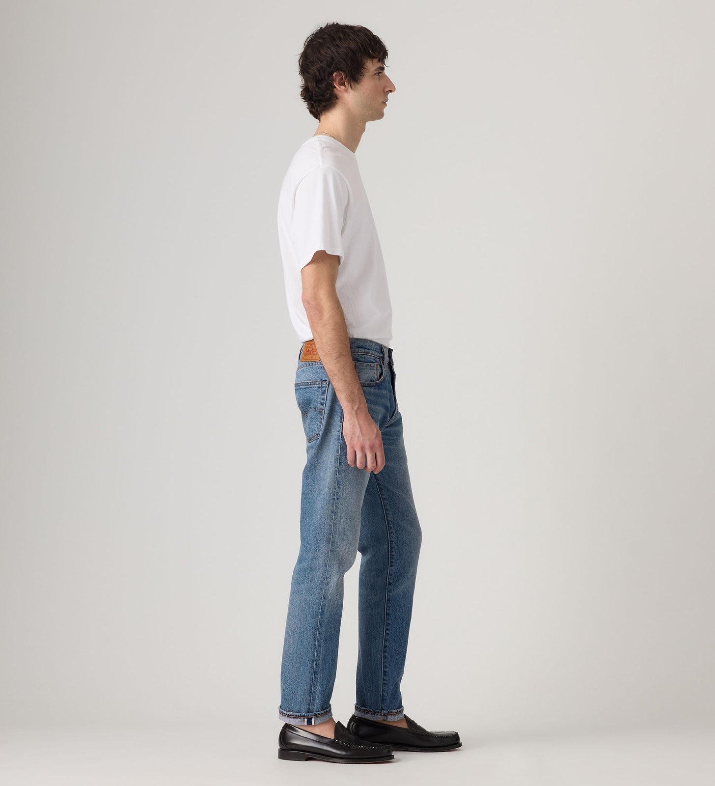 Main 4 - Levi's® Men's 502 Taper Selvedge Jeans - 295071888
