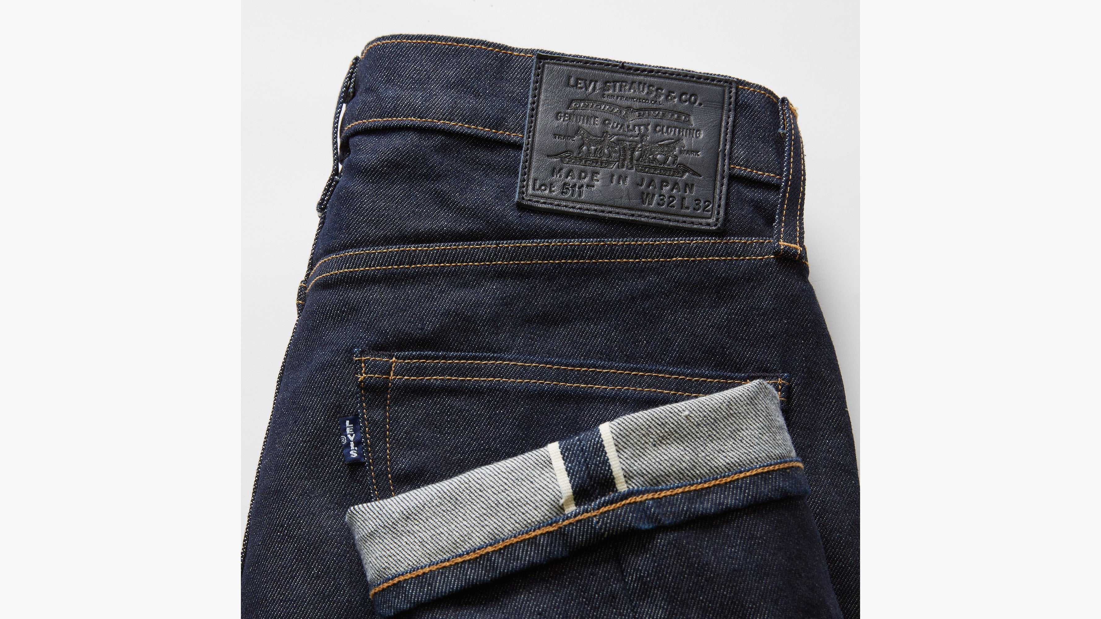 Levis Mens Japanese Denim Jeans 501® Original Fit Selvedge Men's