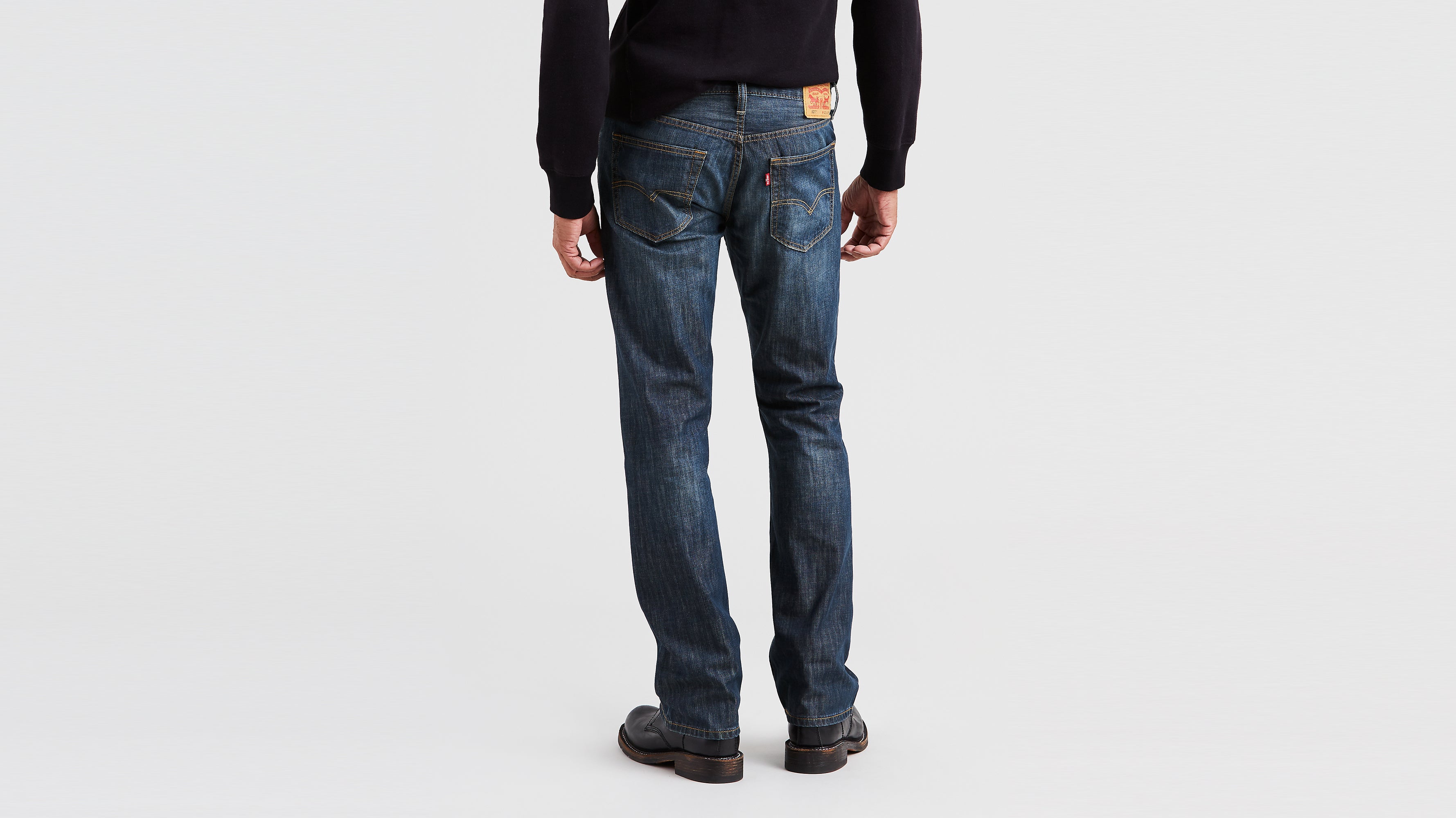 Men s 527 Med Indigo Worn In Slim Bootcut Jeans