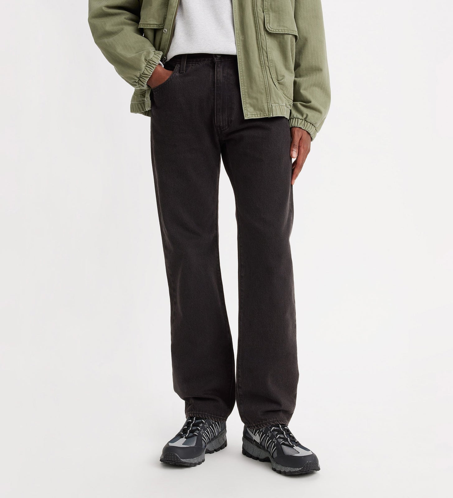 Main 5 - Levi's® Men's 555™ Relaxed Straight Jeans - 000LO0002
