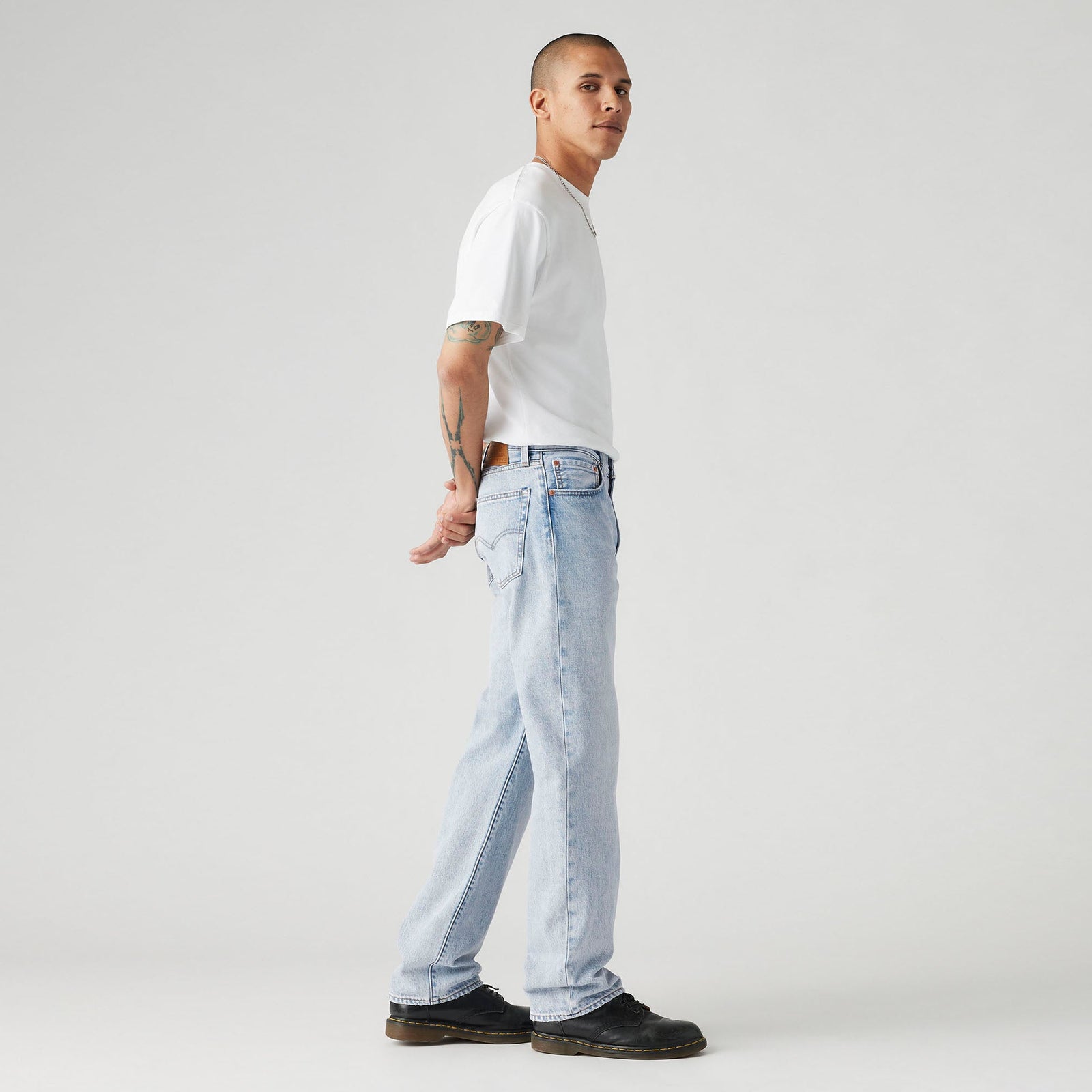 Main 3 - Levi's® Men's 555™ Relaxed Straight Jeans - 000LO0005