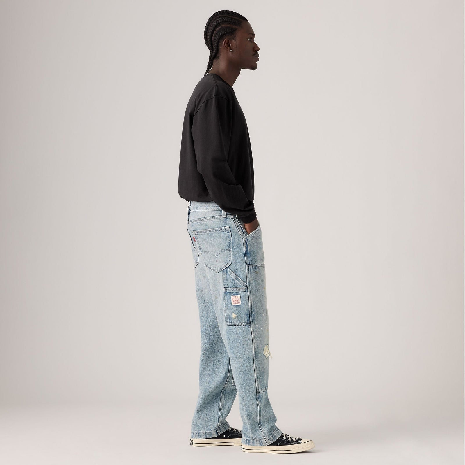Main 4 - Levi's® Men's 568™ Loose Straight Double-Knee Carpenter - A73670020