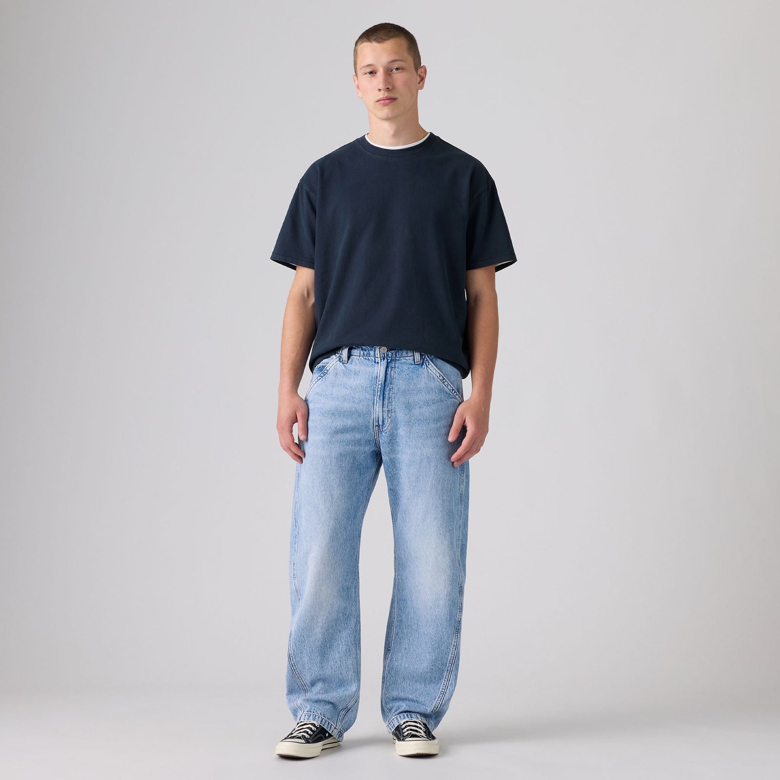 Main 3 - Levi's® Men's Baggy Barrel Jeans - 0057O0009