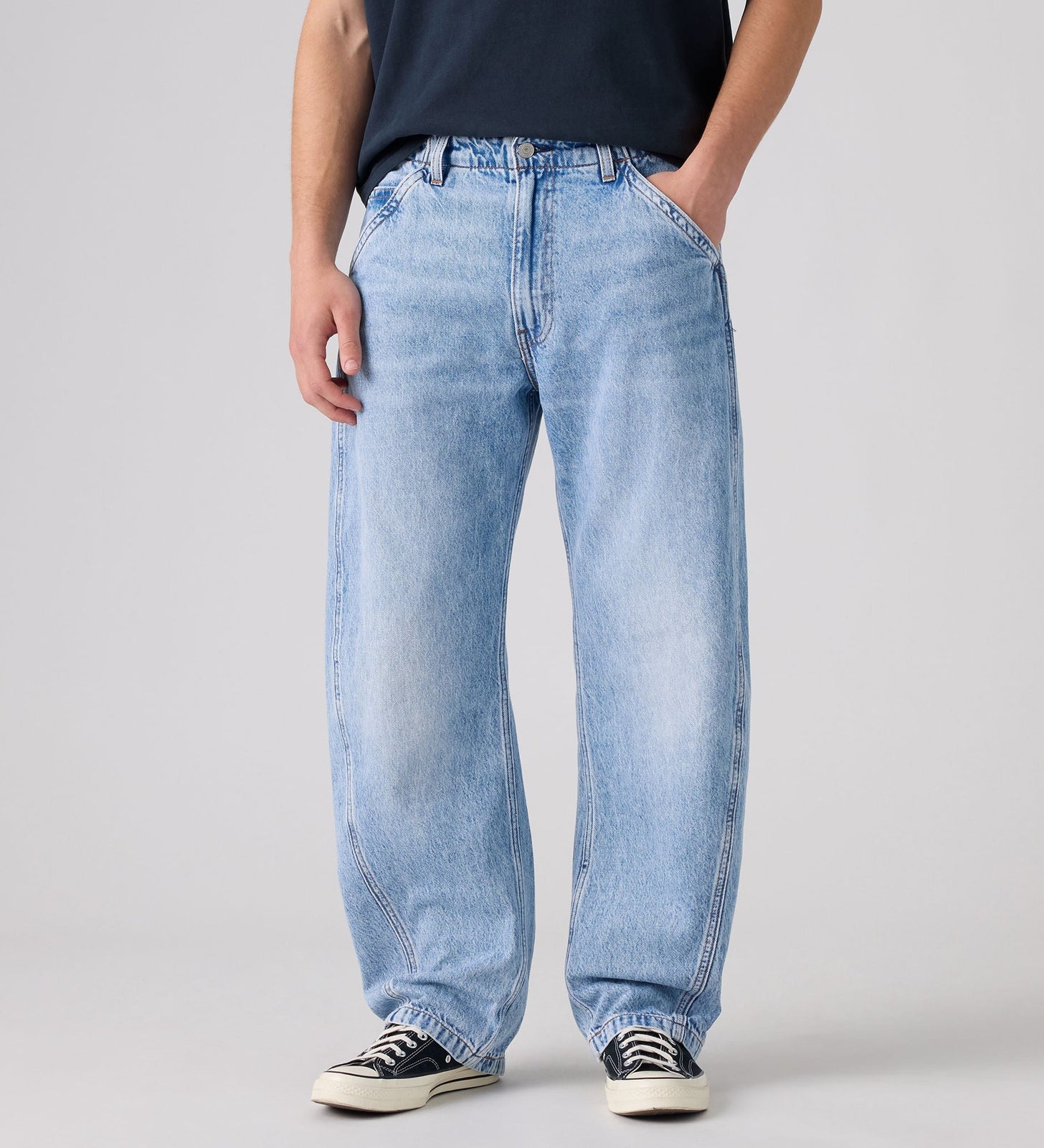 Main 5 - Levi's® Men's Baggy Barrel Jeans - 0057O0009