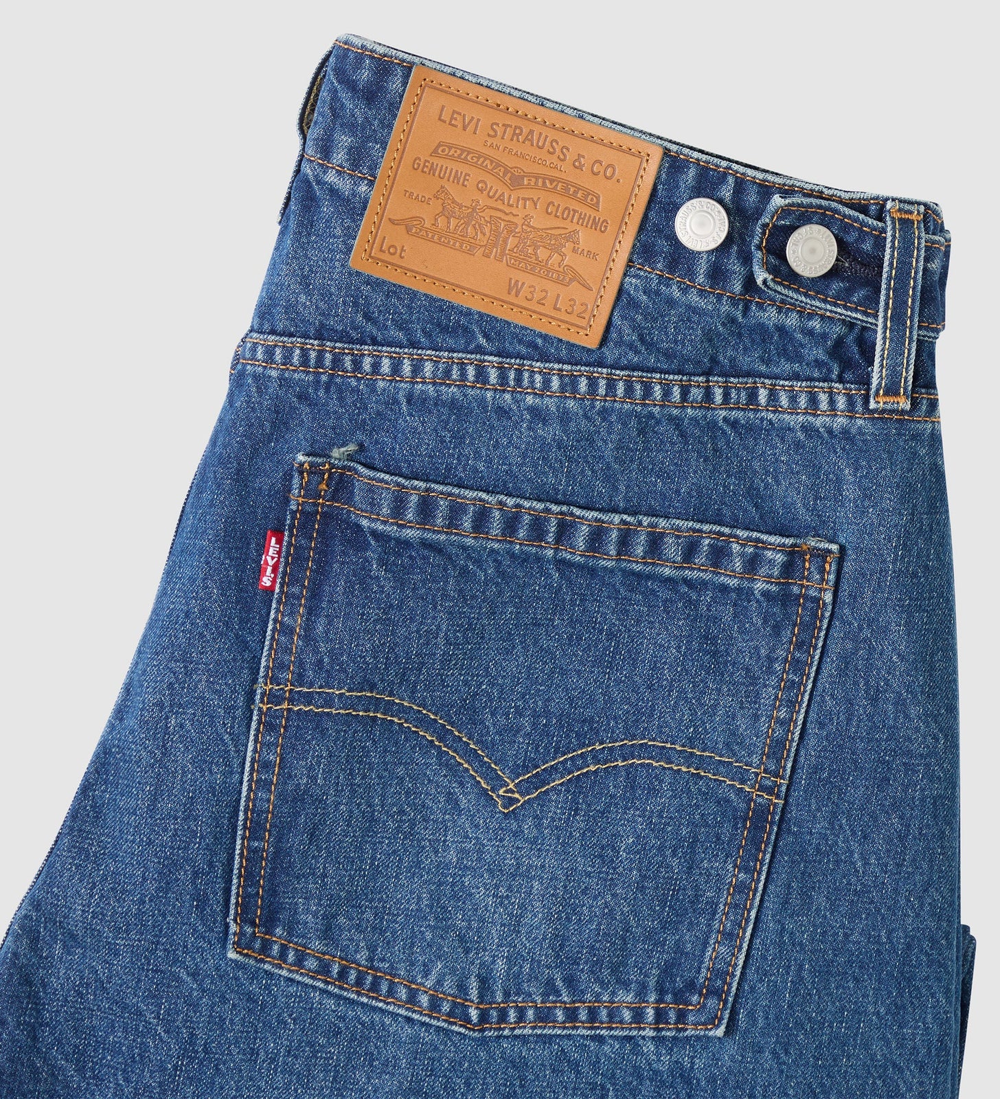 Main 8 - Levi's® Men's Baggy Barrel Jeans - 0057O0001