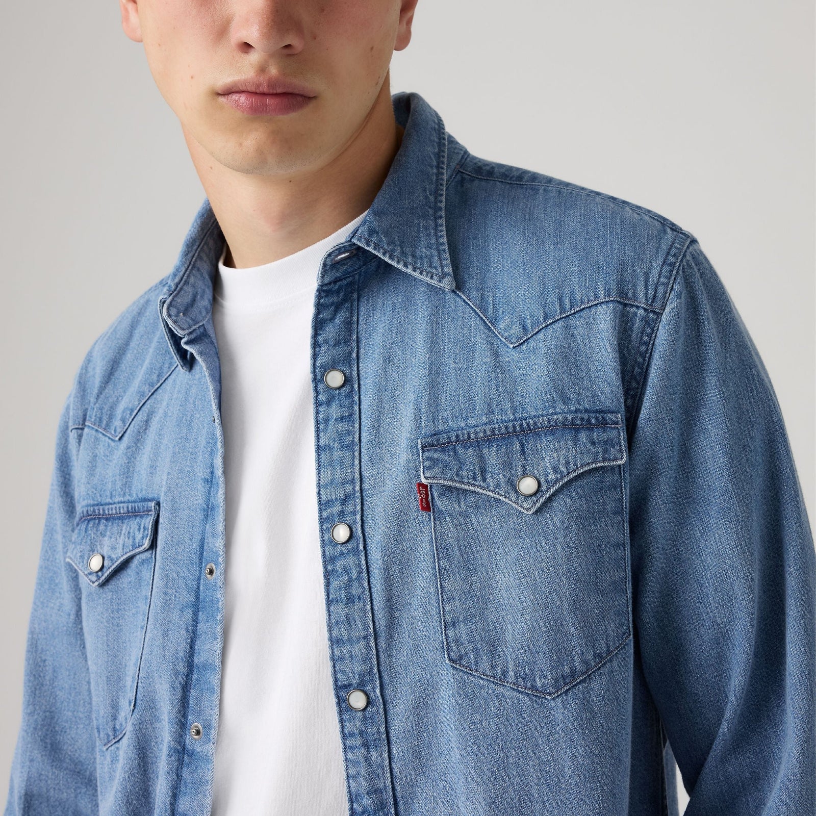 Main 4 - Levi's® Men's Barstow Standard Fit Western Shirt - 857440126