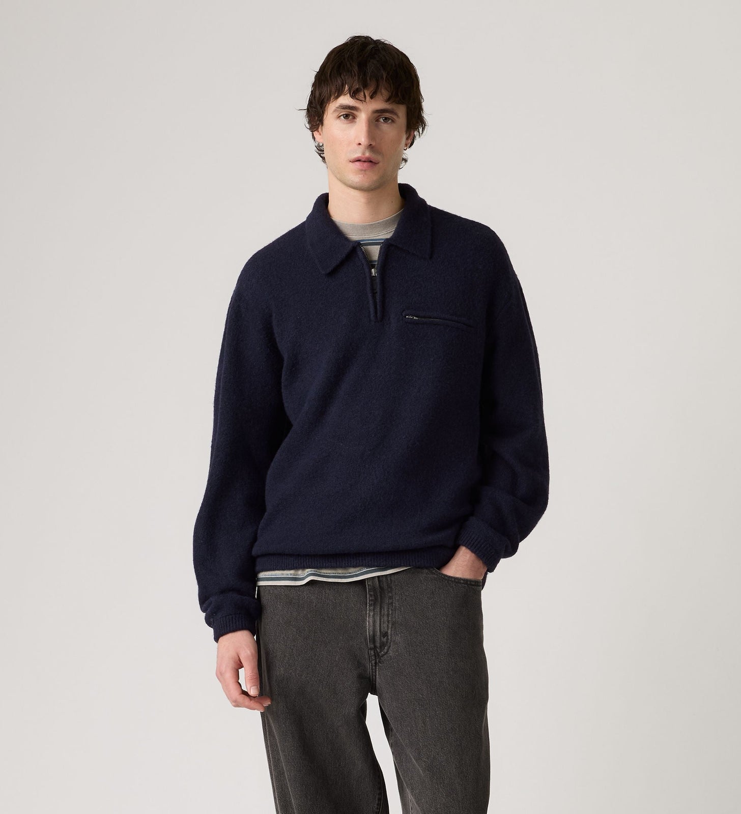 Main 3 - Levi's® Men's Boulder Quarter-Zip Sweater - 007W20000