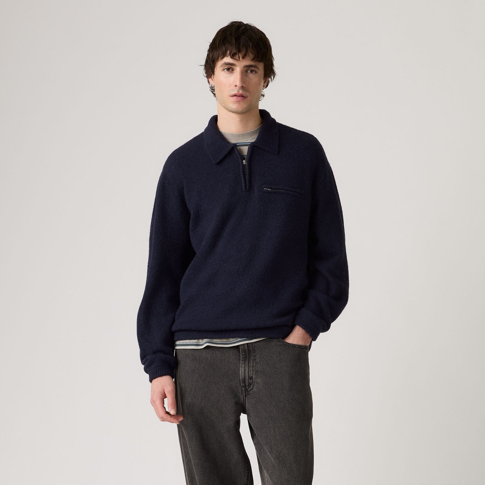 Main 3 - Levi's® Men's Boulder Quarter-Zip Sweater - 007W20000