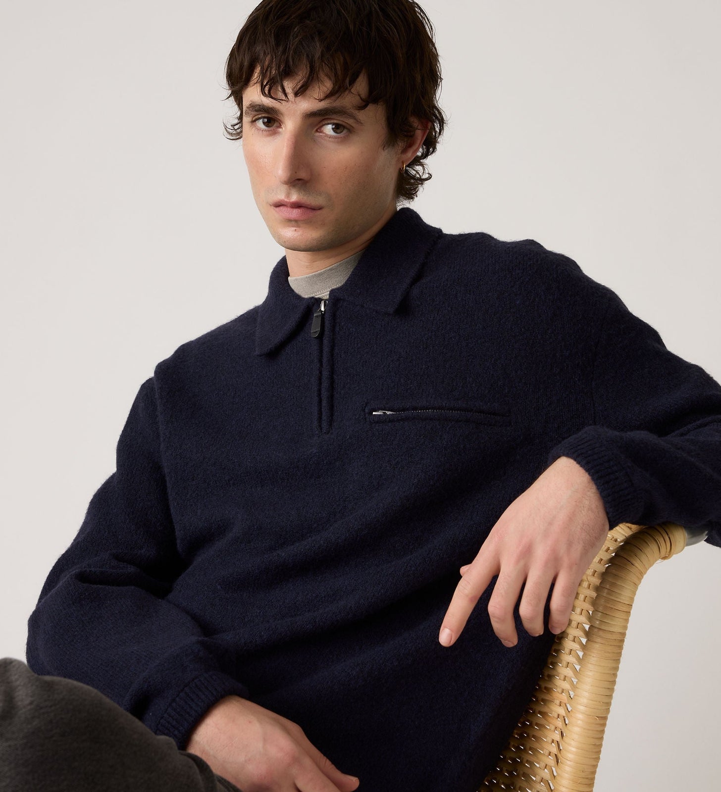 Main 4 - Levi's® Men's Boulder Quarter-Zip Sweater - 007W20000