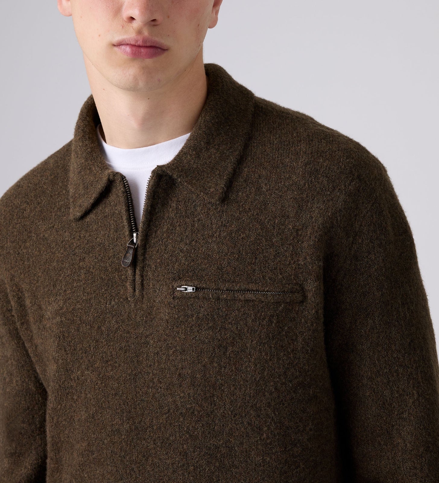 Main 5 - Levi's® Men's Boulder Quarter-Zip Sweater - 007W20001