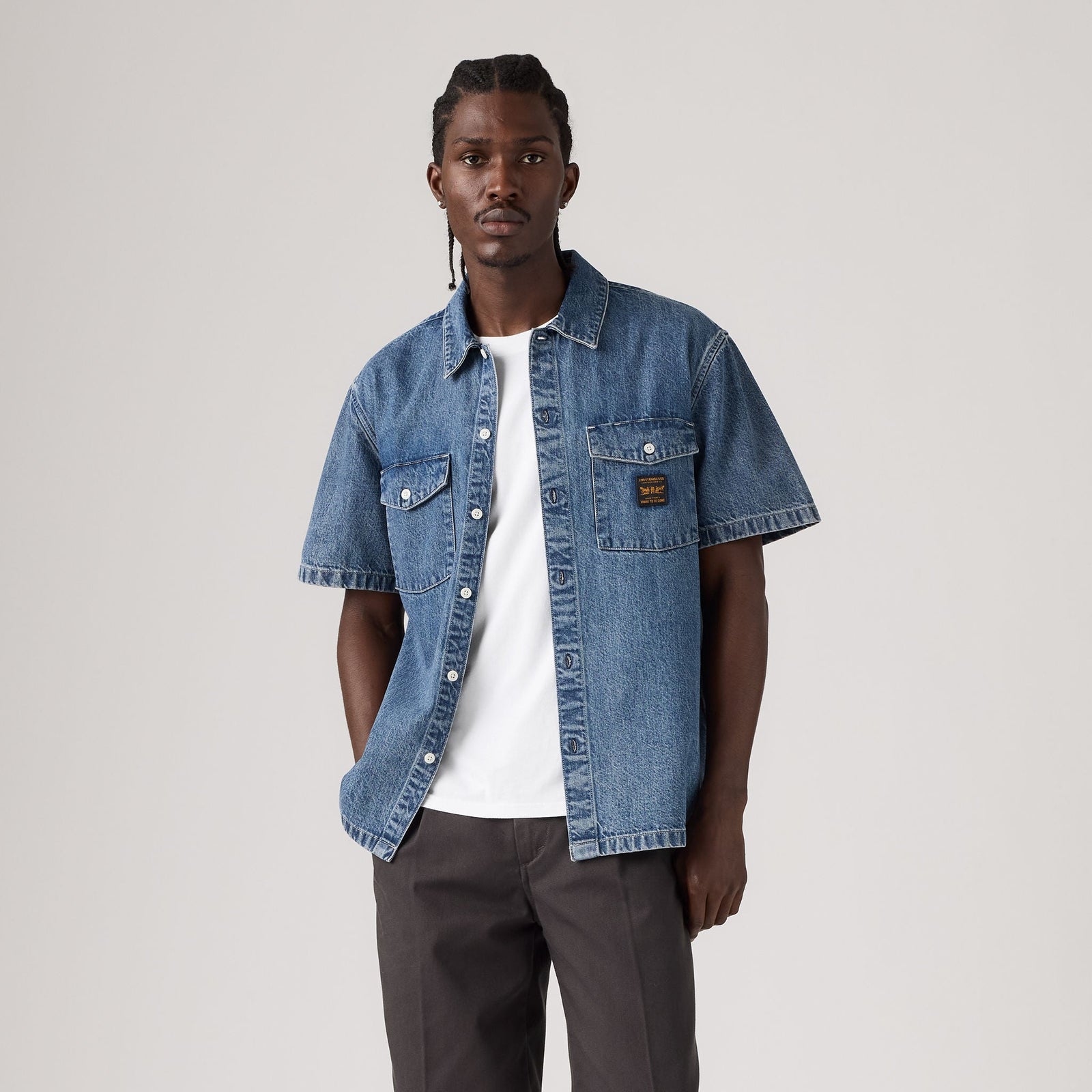 Main 1 - Levi's® Men's Short-Sleeve Worker Shirt - 003O10009