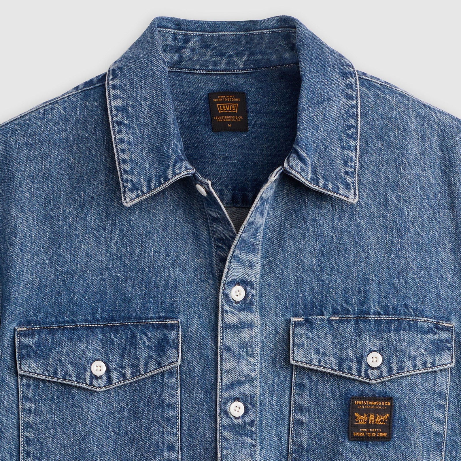 Main 5 - Levi's® Men's Short-Sleeve Worker Shirt - 003O10009