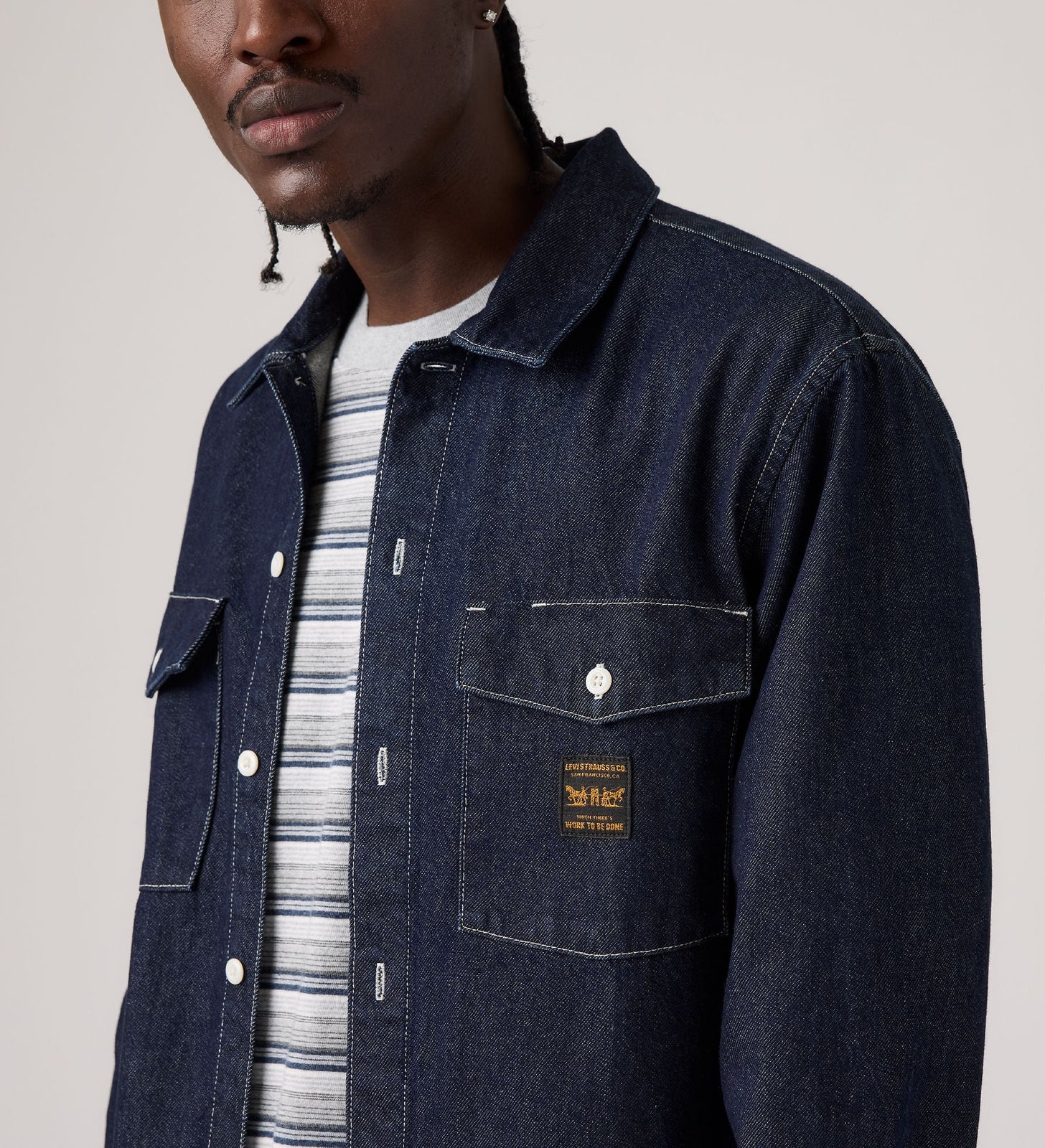 Main 4 - Levi's® Men's Long-Sleeve Worker Shirt - 003O20012