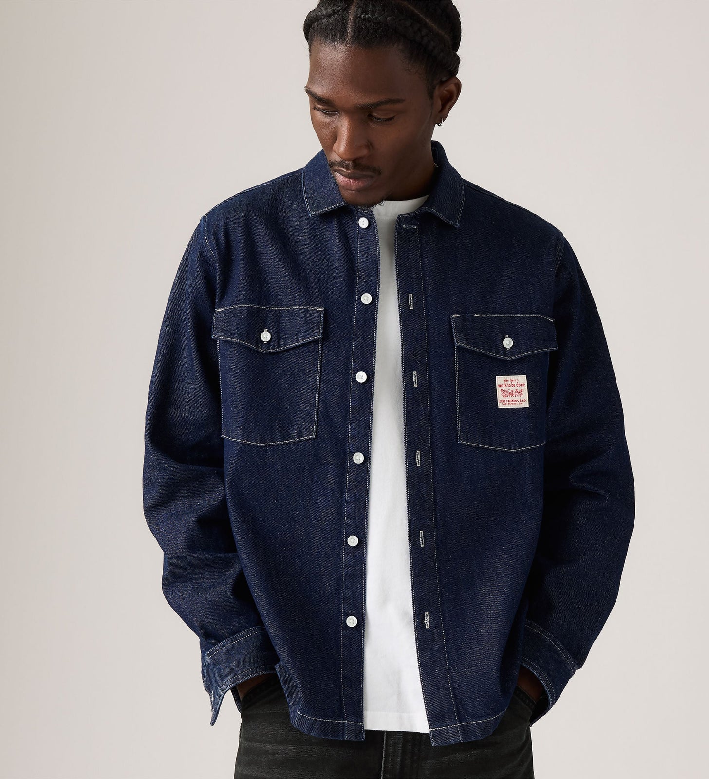 Main 1 - Levi's® Men's Long-Sleeve Worker Shirt - 003O20000