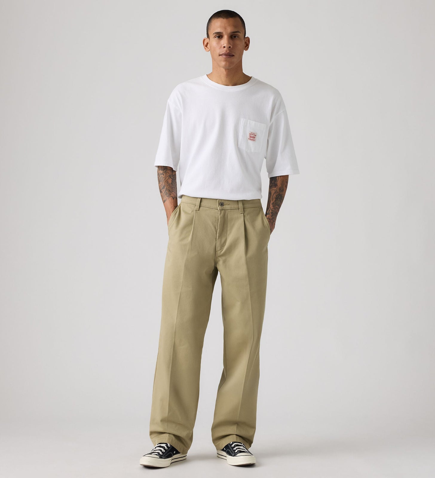Main 3 - Levi's® Men's Loose Pleated Work Chinos - 007WB0002