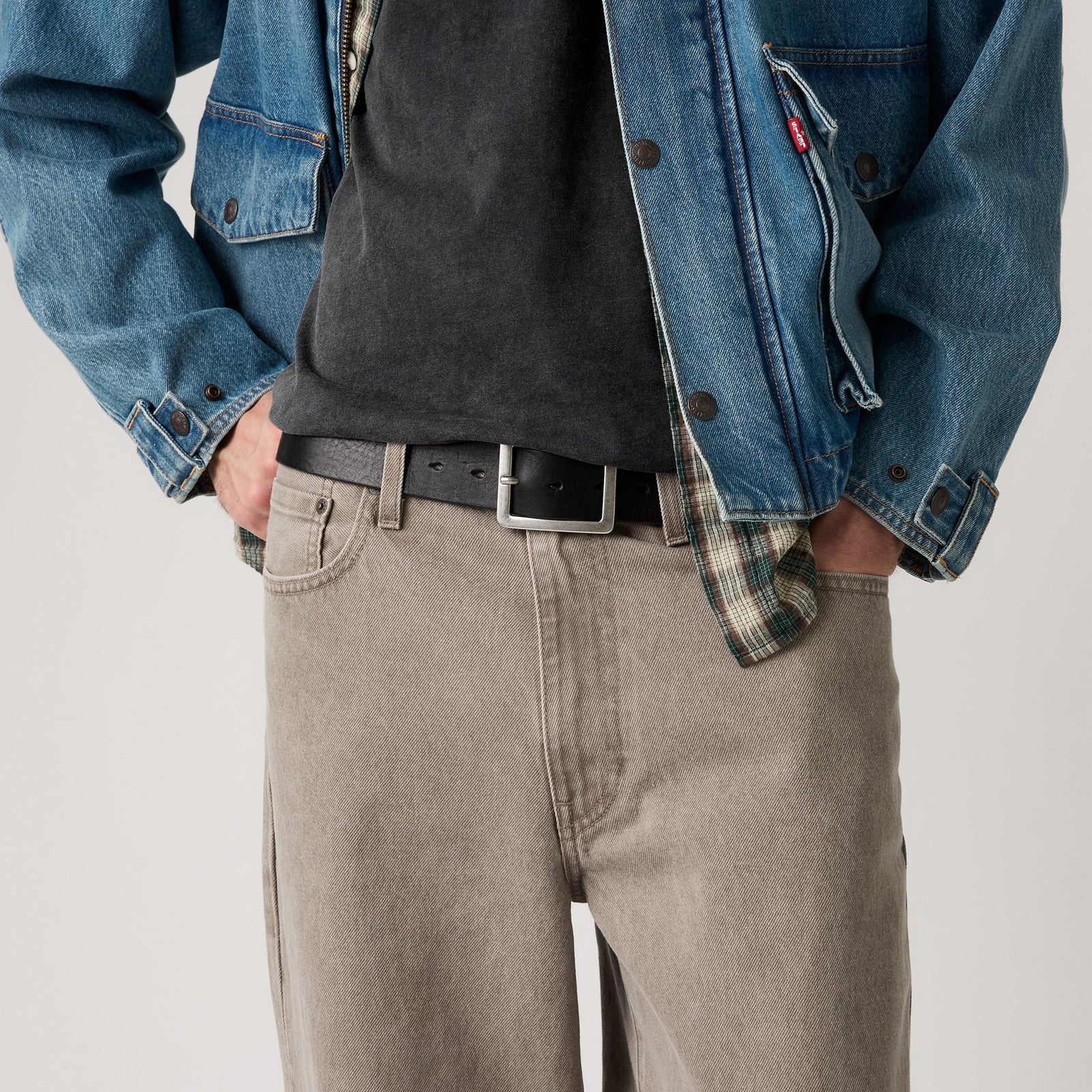 Main 1 - Levi's® Men's Mason Center Bar Belt - 007YW0000