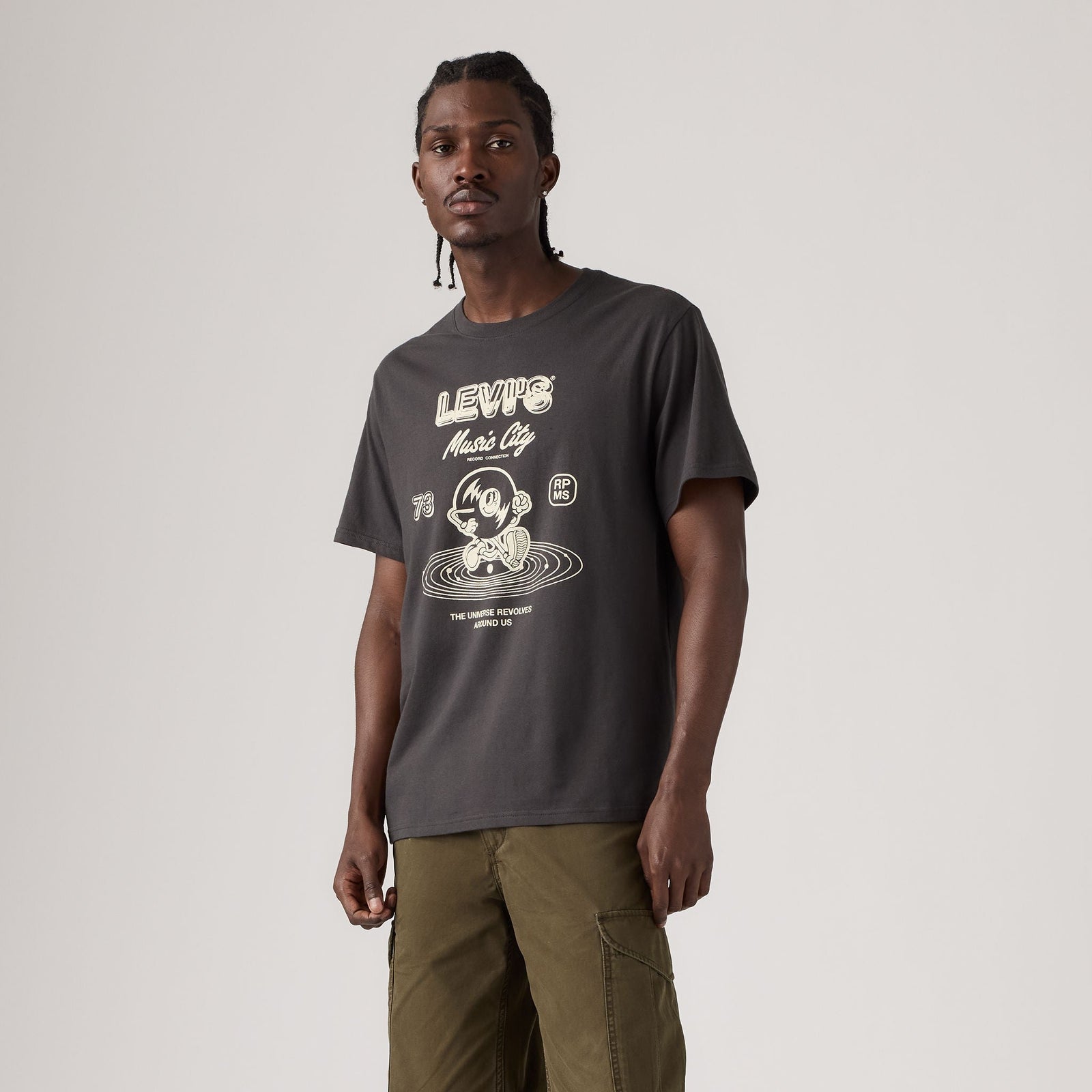 Main 3 - Levi's® Men's Relaxed Fit Short Sleeve Graphic T-Shirt - 161432615