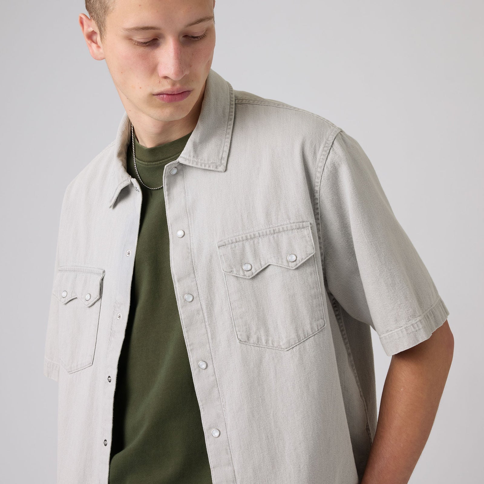 Main 5 - Levi's® Men's Short-Sleeve Boxy Western Shirt - 005H70005