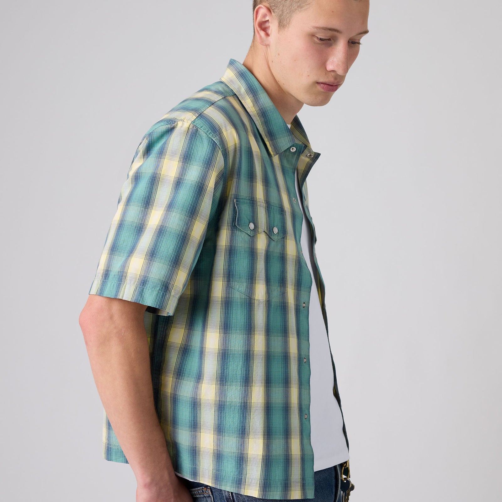 Main 5 - Levi's® Men's Short-Sleeve Boxy Western Shirt - 005H70007