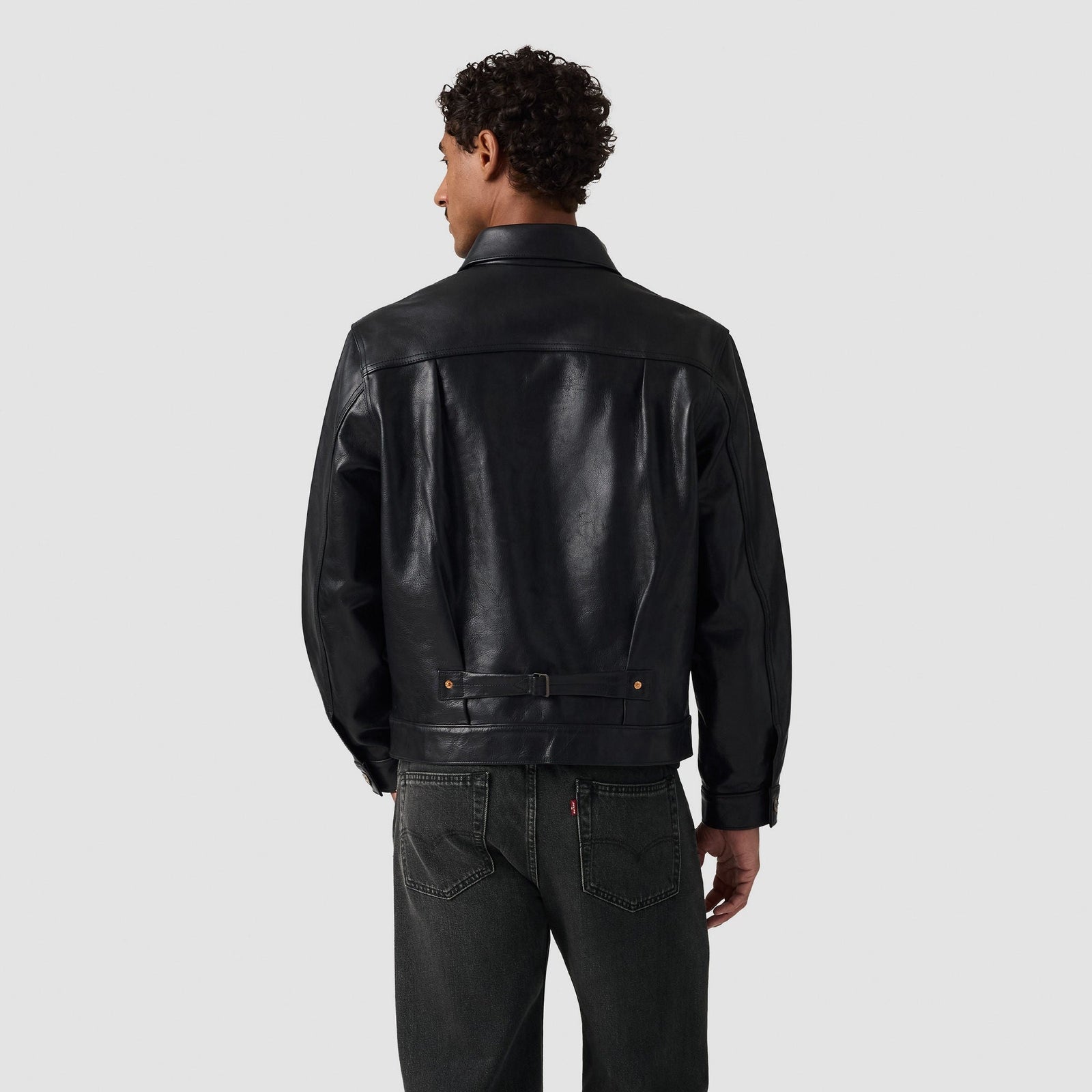 Main 2 - Levi's® Men's Type I Leather Jacket - 005PT0001