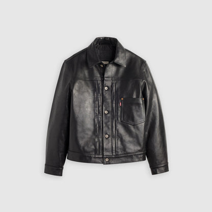Thumbnail 4 - Levi's® Men's Type I Leather Jacket - 005PT0001