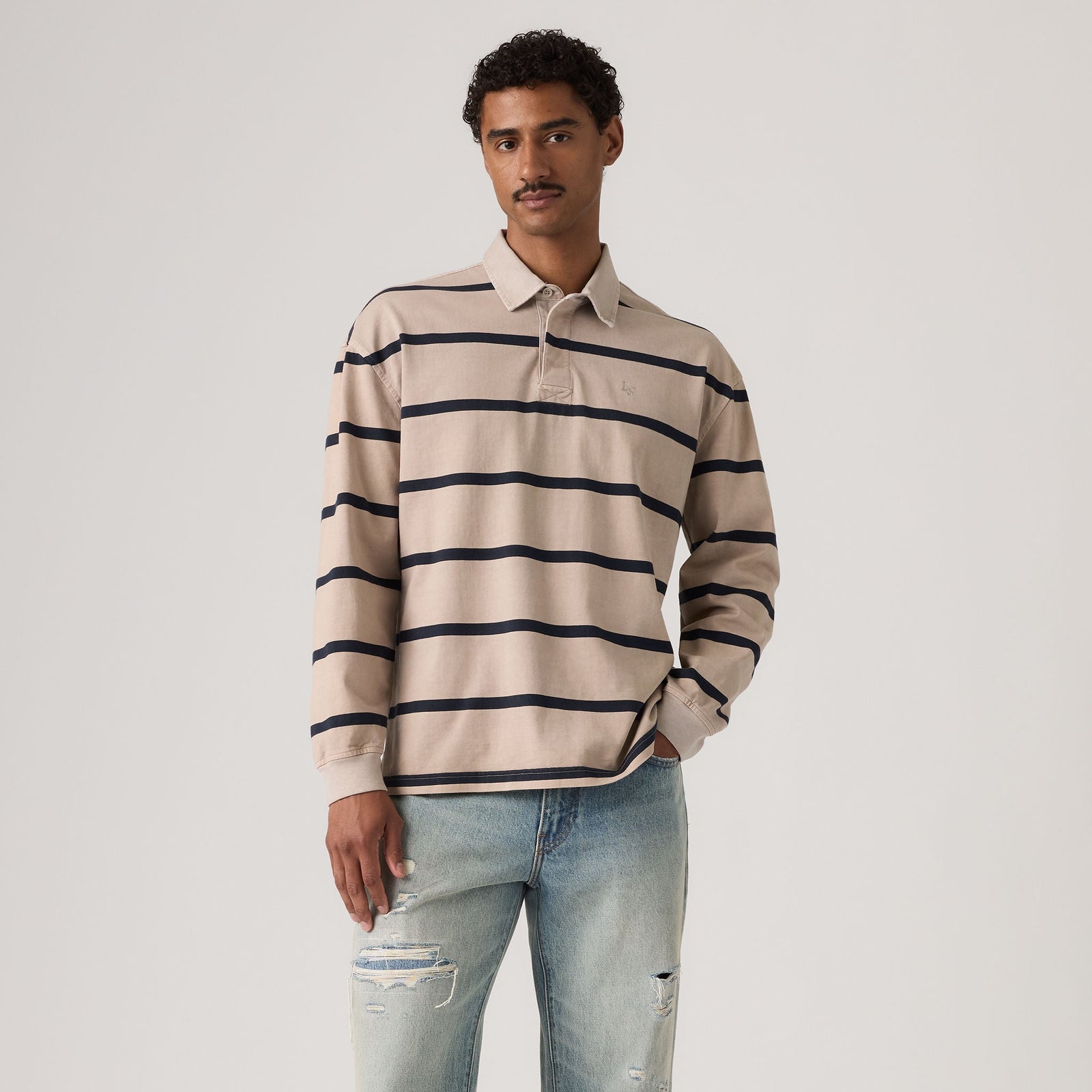 Main 3 - Levi's® Men's Union Rugby Shirt - A48450042