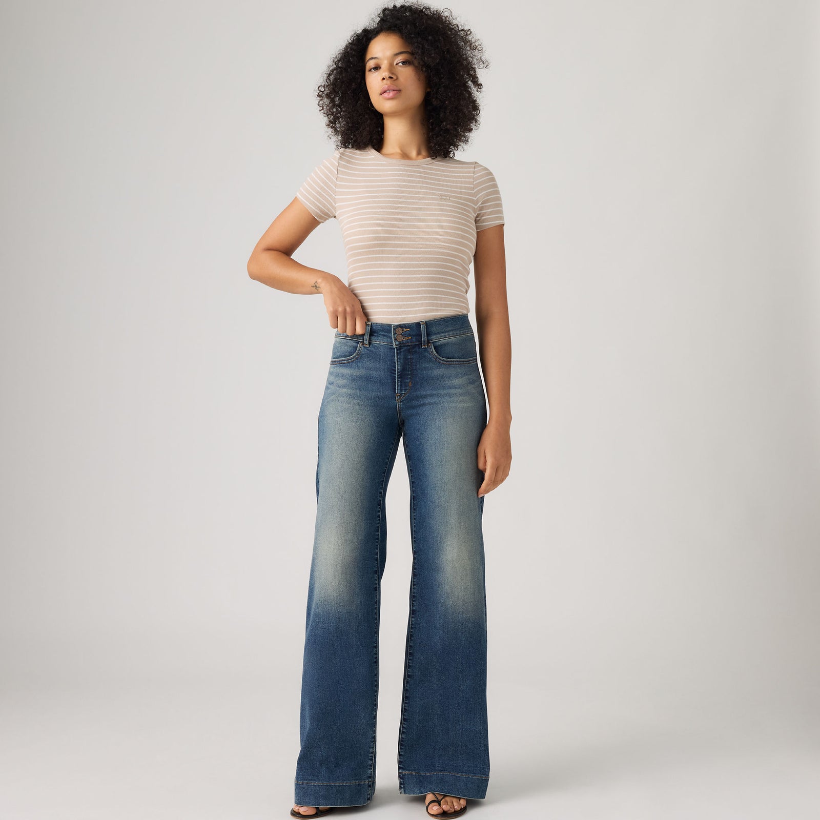 Main 1 - Levi's® Women's 318 Tailored Wide-Leg Jeans - 0081C0001