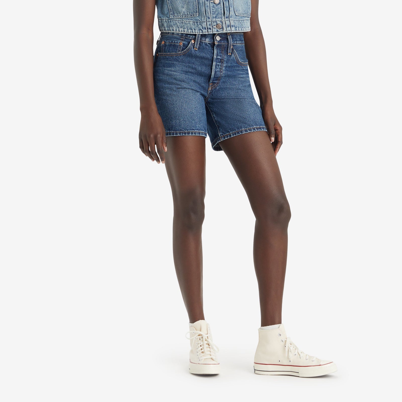 Main 2 - Levi's® Women's 501® Mid-Thigh Shorts SCL - 