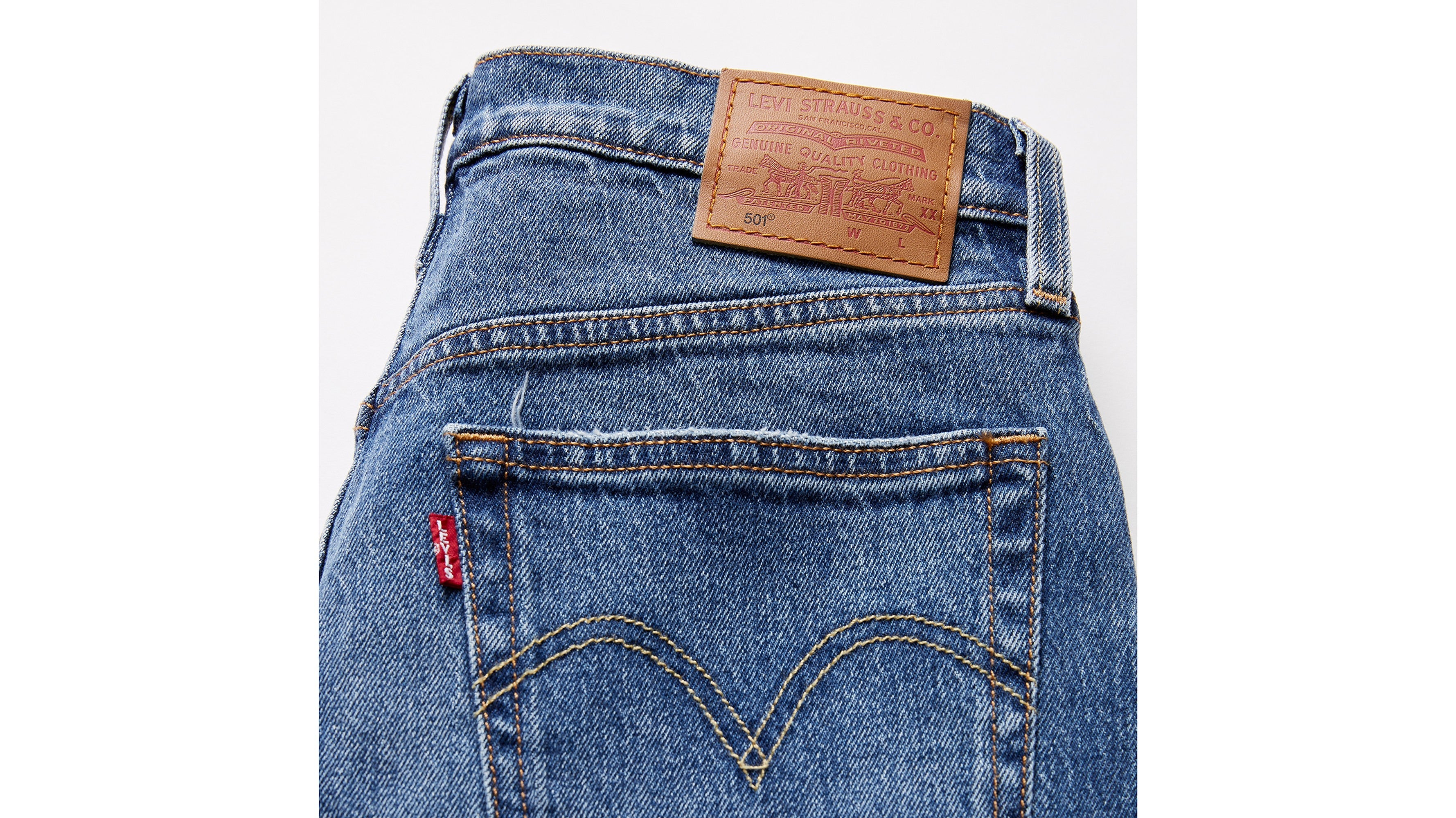 Women's 501® Original Jeans in Med Indigo Worn In