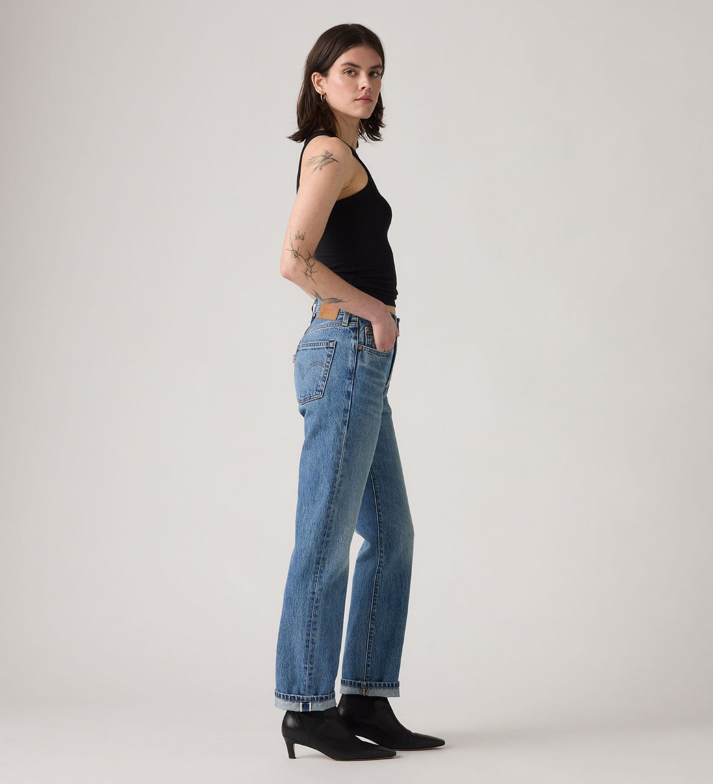 Main 3 - Levi's® Women's 501® Original Selvedge Jeans - 125010599