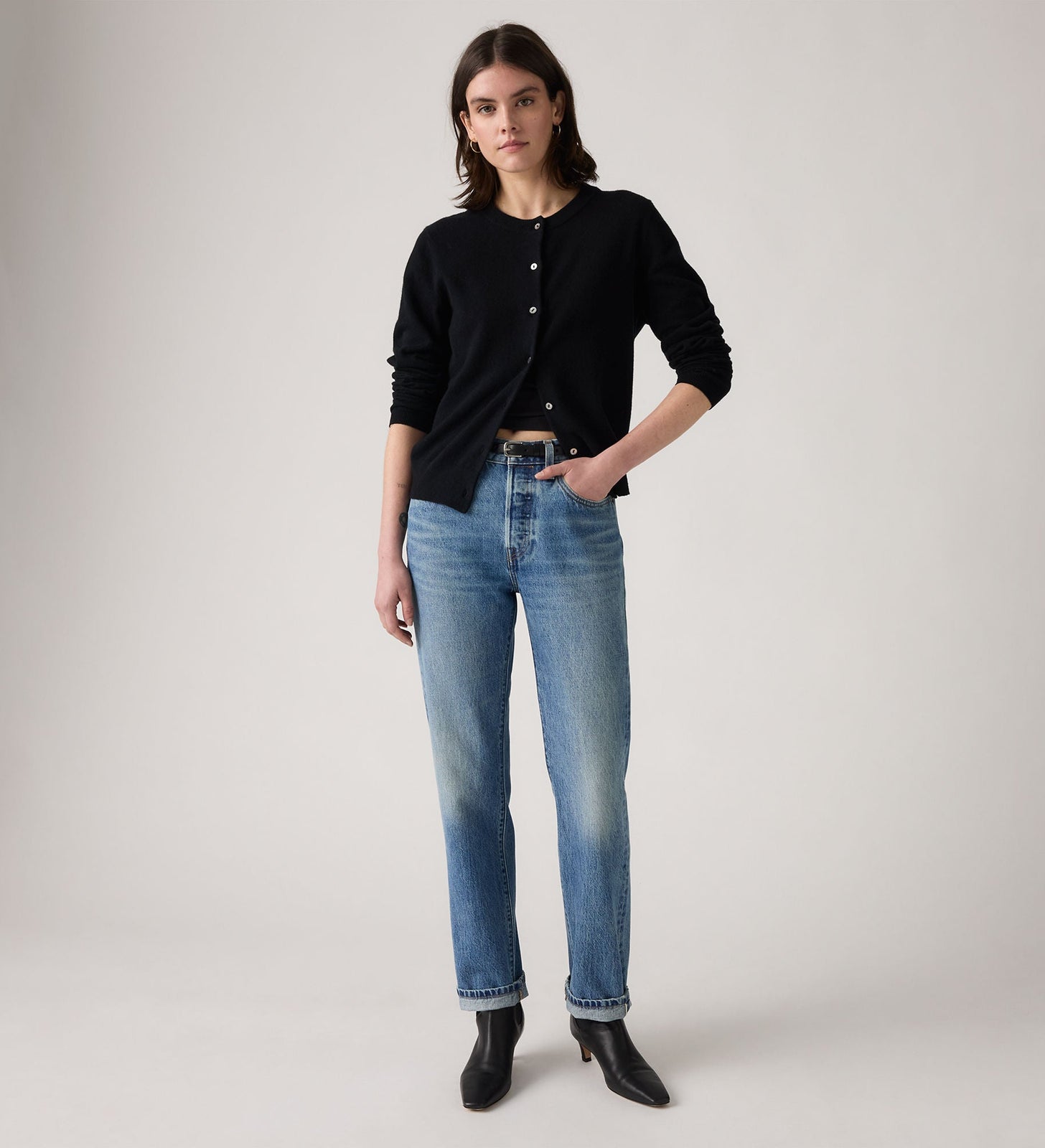Main 4 - Levi's® Women's 501® Original Selvedge Jeans - 125010599