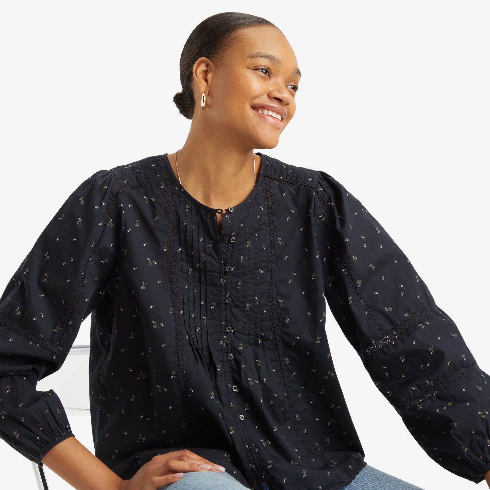 Main 1 - Levi's® Women's Aliyah Long-Sleeve Blouse SCL - 