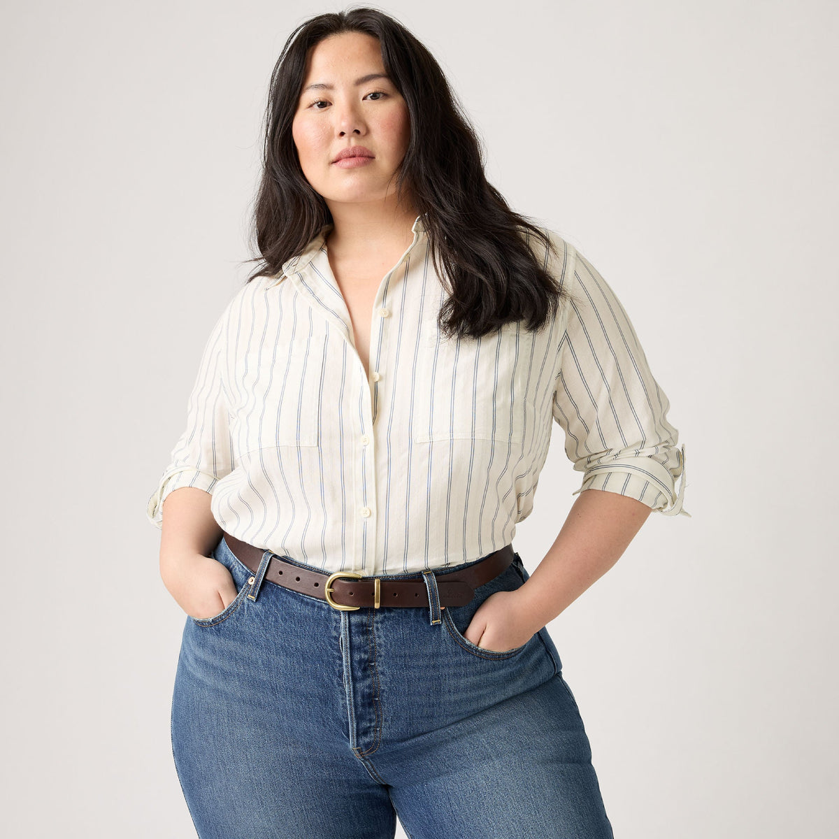 Levi's® Women's Aspen Utility Long-Sleeve Shirt (Plus Size) SCL