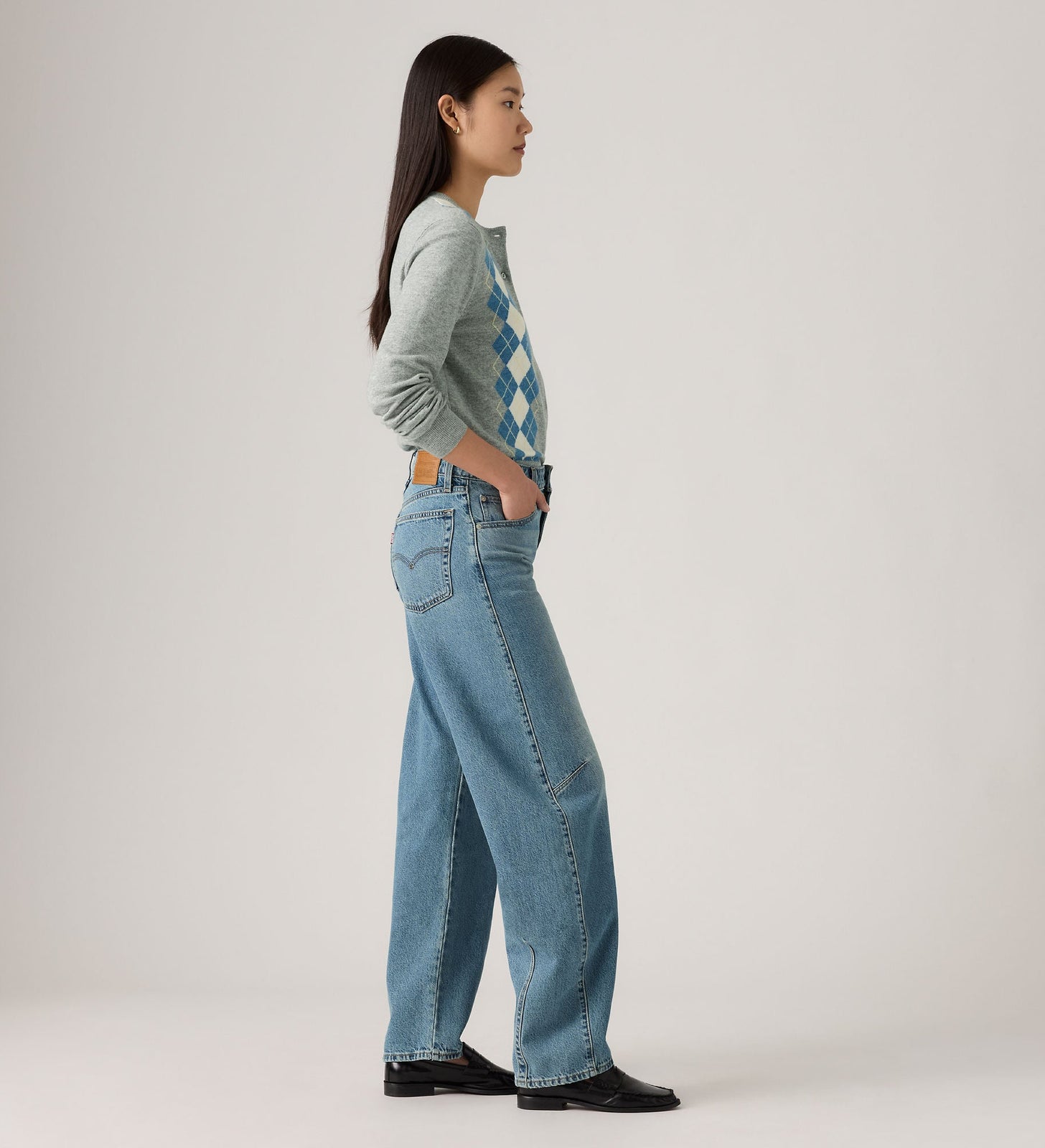 Main 3 - Levi's® Women's Baggy Dad Barrel Jeans - 0039A0002