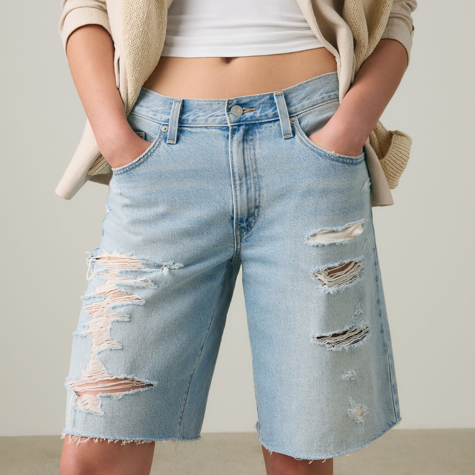 Main 5 - Levi's® Women's Baggy Dad Jorts - 000MJ0011