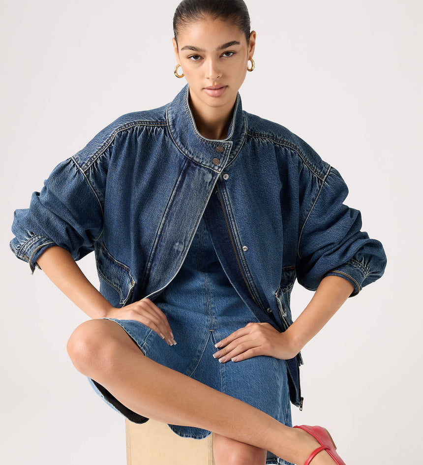 Main 3 - Levi's® Women's Blouson Trucker Jacket - 005NQ0001