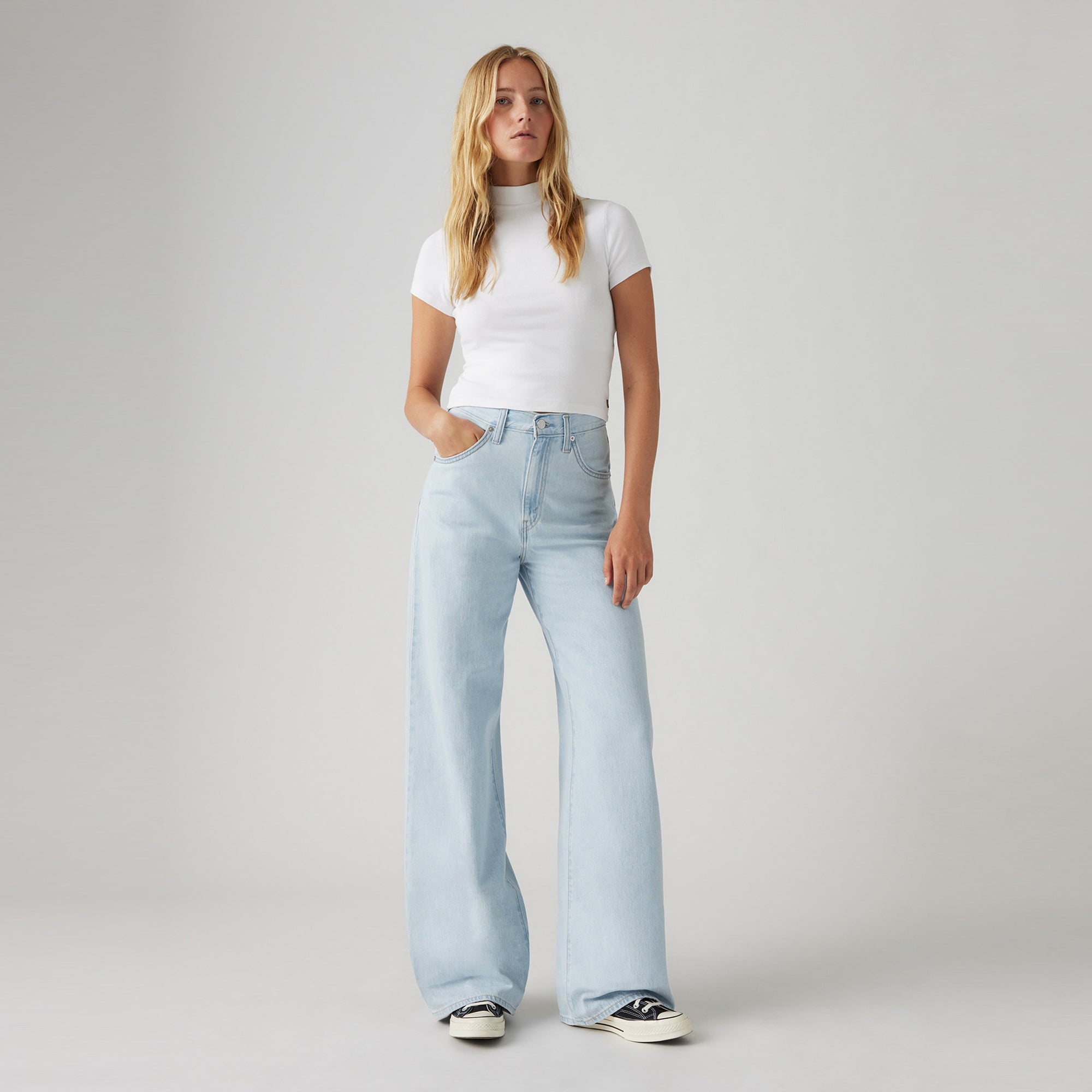Women's Cinch Baggy Jeans – High Rise with Relaxed Shape