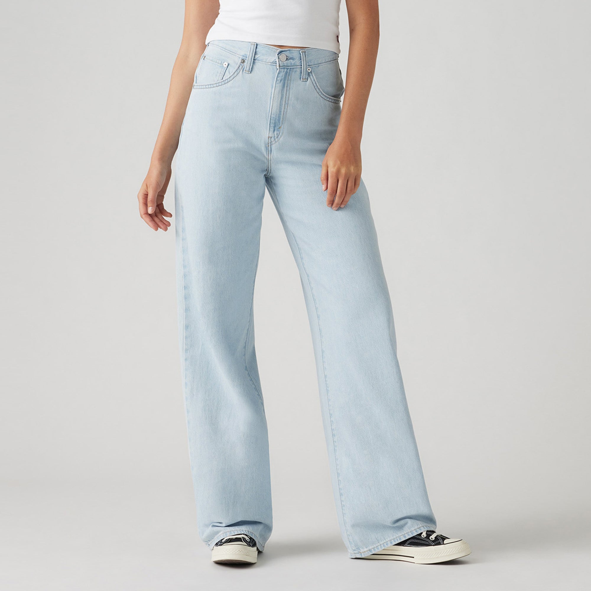 Women's Cinch Baggy Jeans – High Rise with Relaxed Shape