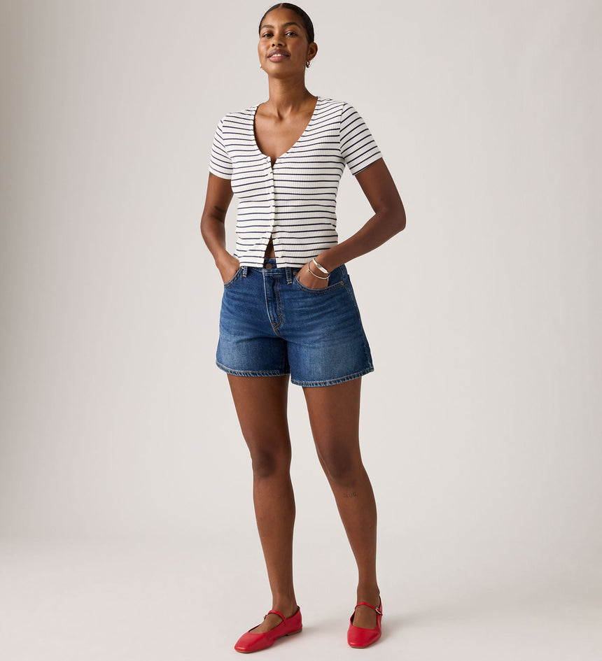 Main 4 - Levi's® Women's Cinch Mid-Thigh Shorts - 003KI0021