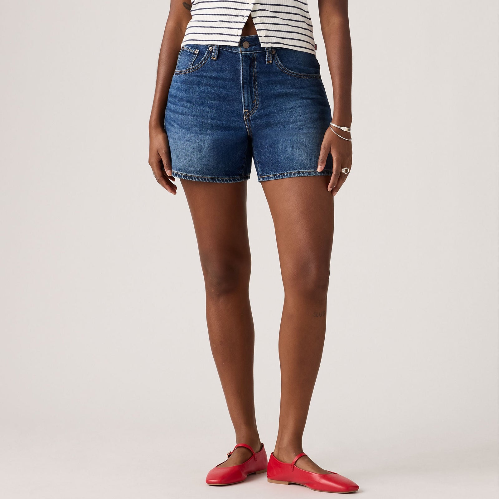 Main 5 - Levi's® Women's Cinch Mid-Thigh Shorts - 003KI0021