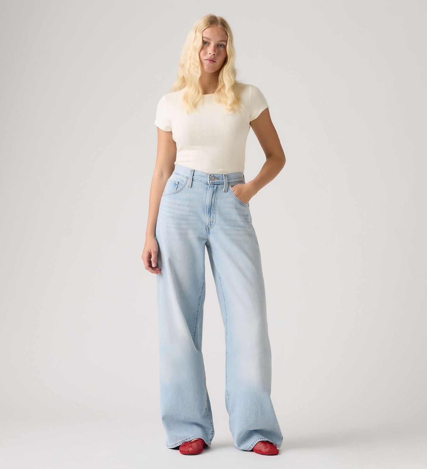 Main 3 - Levi's® Women's Cinch Wide-Leg Jeans - 0073B0003