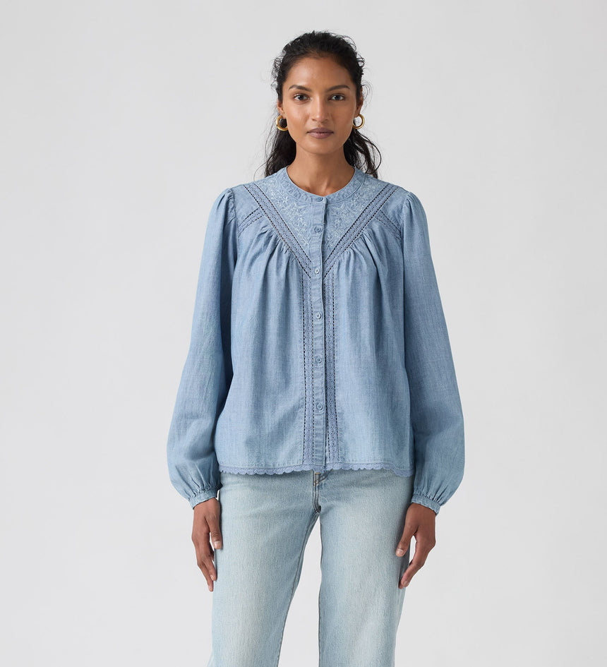 Main 1 - Levi's® Women's Cleo Long-Sleeve Blouse - 005EI0002