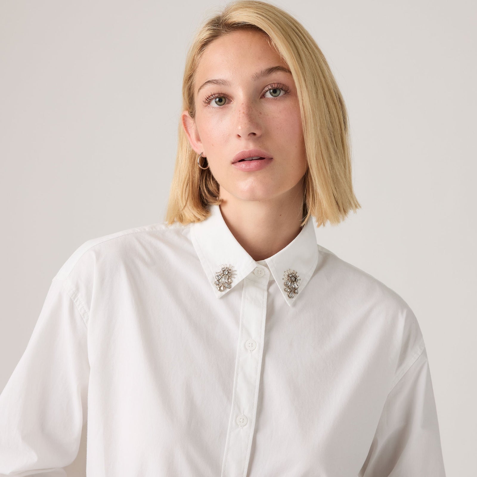 Main 5 - Levi's® Women's Cropped Harlie Shirt - 003P20016