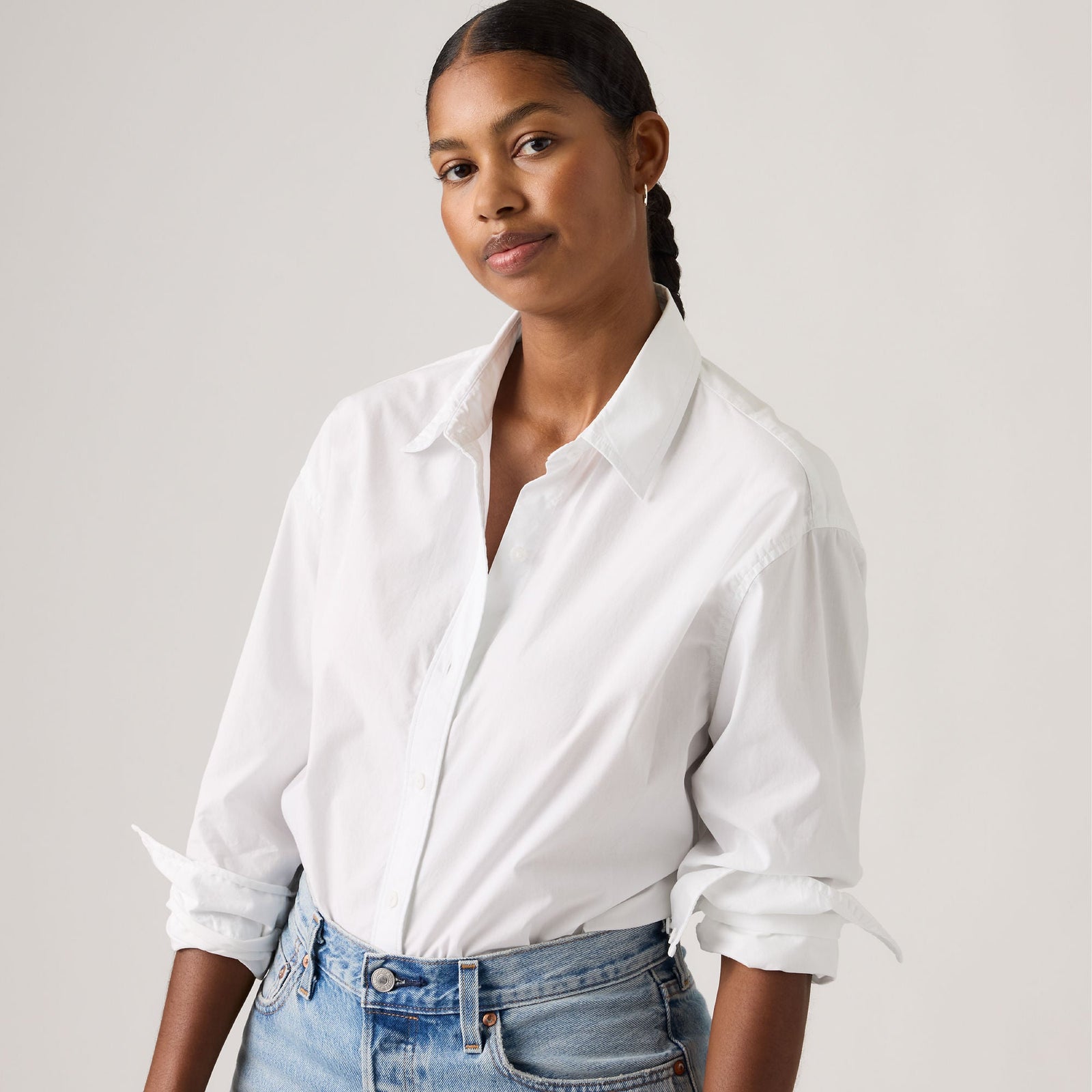 Main 3 - Levi's® Women's Cropped Harlie Shirt - 003P20007