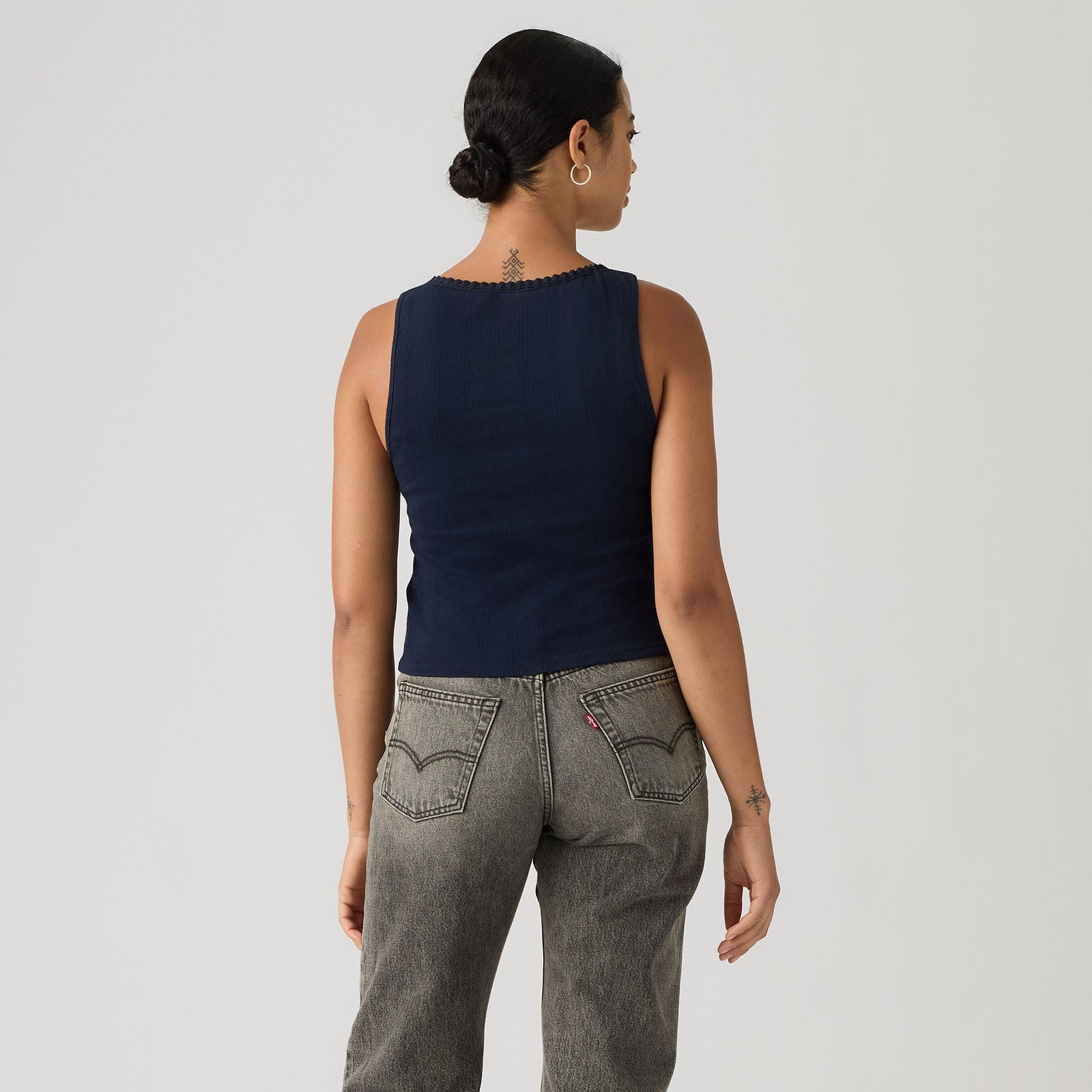 Main 2 - Levi's® Women's Dry Goods Pointelle Lace Tank - 0086L0002