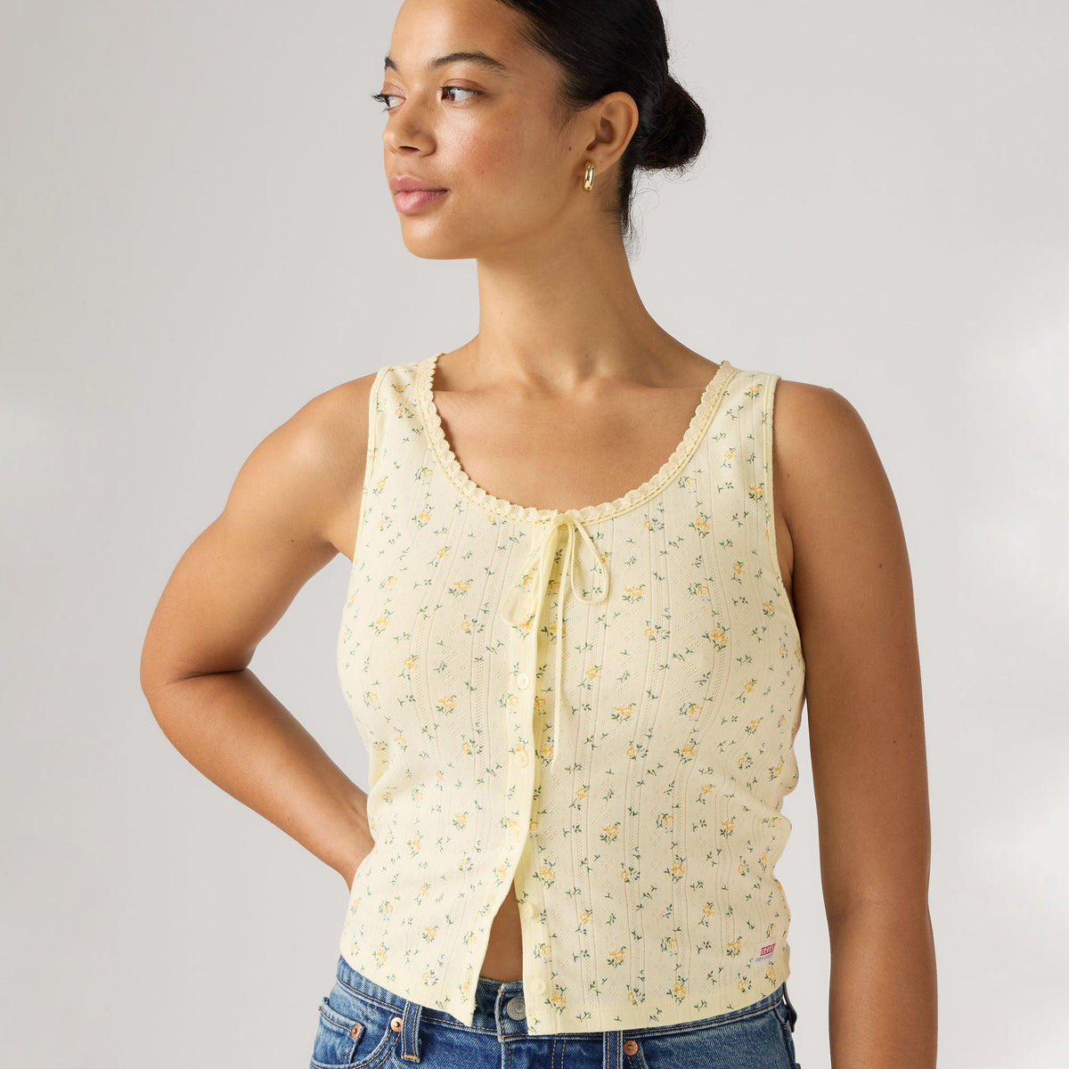 Levi's® Women's Dry Goods Pointelle Lace Tank SCL