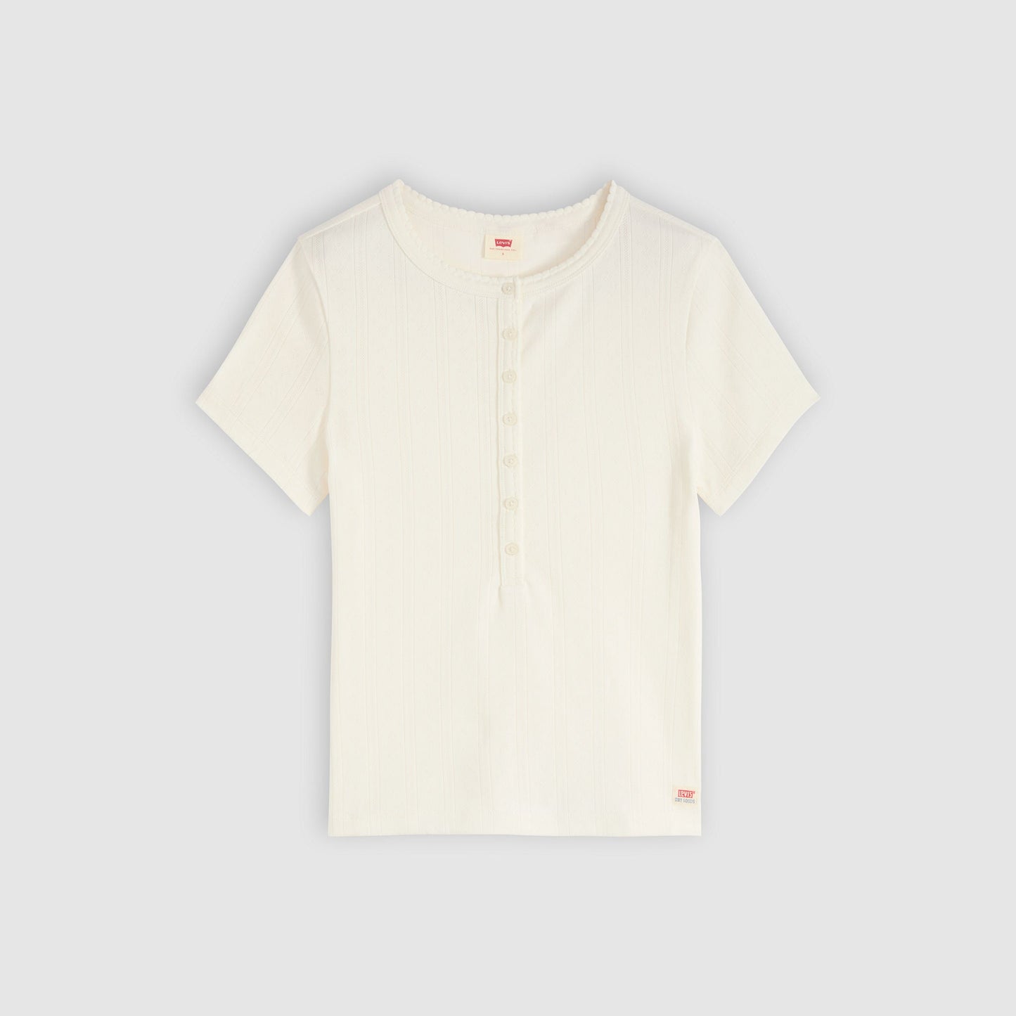 Levi's® Women's Dry Goods Pointelle Short-Sleeve Henley