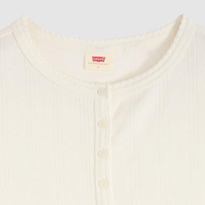 Thumbnail 6 - Levi's® Women's Dry Goods Pointelle Short-Sleeve Henley - 0086J0000