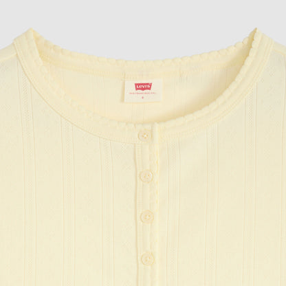 Thumbnail 6 - Levi's® Women's Dry Goods Pointelle Short-Sleeve Henley - 0086J0002