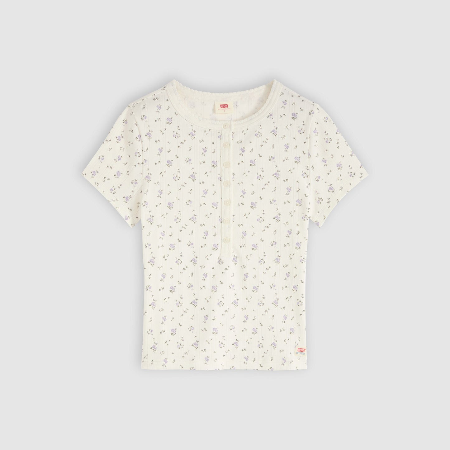 Levi's® Women's Dry Goods Pointelle Short-Sleeve Henley